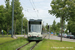 Siemens Combino NF8 n°827 sur la ligne 13 (AVV) à Augsbourg (Augsburg)