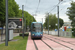 GEC-Alsthom TFS (Tramway français standard) n°825 sur la ligne de tramway (Astuce) au Petit-Quevilly