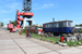 Duewag GT8 n°319 (RET) et Remorque Werkspoor GTA 4 n°816 sur le chantier de la NDSM à Amsterdam