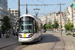 CAF Urbos 100 n°7418 sur la ligne 1 (De Lijn) à Anvers (Antwerpen)