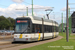 Bombardier Siemens NGT6 Hermelijn n°7215 sur la ligne 9 (De Lijn) à Anvers (Antwerpen)