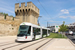 Alstom Citadis 205 Compact n°108 sur la ligne T1 (Orizo) à Avignon