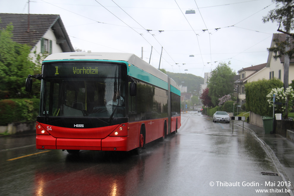Hess Vossloh-Kiepe BGT-N2C (Swisstrolley 3) - Trolleybus de Bienne