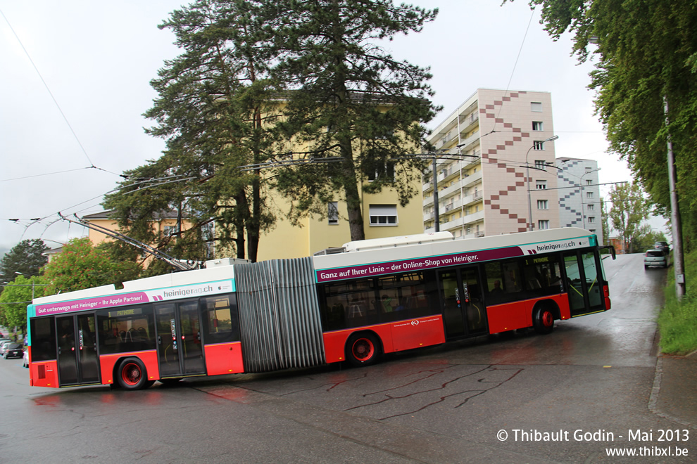 NAW Hess Vossloh-Kiepe BGT-N2 (Swisstrolley 2) - Trolleybus de Bienne