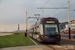 Bombardier Flexity 2 n°001 sur la ligne Fleetwood Ferry - Starr Gate (BTS) à Blackpool