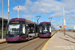 Bombardier Flexity 2 n°013 et n°016 sur la ligne Fleetwood Ferry - Starr Gate (BTS) à Blackpool