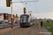 Bombardier Flexity 2 n°001 sur la ligne Fleetwood Ferry - Starr Gate (BTS) à Blackpool