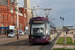 Bombardier Flexity 2 n°001 sur la ligne Fleetwood Ferry - Starr Gate (BTS) à Blackpool