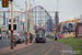 Bombardier Flexity 2 n°001 sur la ligne Fleetwood Ferry - Starr Gate (BTS) à Blackpool