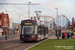 Bombardier Flexity 2 n°001 sur la ligne Fleetwood Ferry - Starr Gate (BTS) à Blackpool