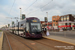 Bombardier Flexity 2 n°001 sur la ligne Fleetwood Ferry - Starr Gate (BTS) à Blackpool