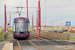 Bombardier Flexity 2 n°001 sur la ligne Fleetwood Ferry - Starr Gate (BTS) à Blackpool