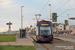 Bombardier Flexity 2 n°012 sur la ligne Fleetwood Ferry - Starr Gate (BTS) à Blackpool