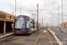 Bombardier Flexity 2 n°001 sur la ligne Fleetwood Ferry - Starr Gate (BTS) à Blackpool