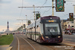 Bombardier Flexity 2 n°001 sur la ligne Fleetwood Ferry - Starr Gate (BTS) à Blackpool