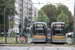 Bombardier Flexity Outlook Cityrunner T4000 n°4025 et n°4008 sur la ligne 7 (STIB - MIVB) à Bruxelles (Brussel)