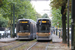 Bombardier Flexity Outlook Cityrunner T4000 n°4030 et n°4013 sur la ligne 7 (STIB - MIVB) à Bruxelles (Brussel)