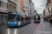 Bombardier Flexity Classic 8NGTW n°615 et Bombardier Flexity Classic NGT8 n°670 sur la ligne 4 (NVV) à Cassel (Kassel)