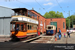 GCT Standard n°22 et English Electric n°330 au Crich Tramway Village à Crich