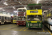 Leyland Atlantean Alexander J-Type n°300 (WFS 300K) et Bristol VRT SL3 ECW n°656 (NDL 656R) au Scottish Vintage Bus Museum à Lathalmond