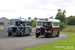 Leyland Tiger PS1 Alexander n°PA181 (CMS 200) et Guy Arab III MCW n°739 (ESG 652) au Scottish Vintage Bus Museum à Lathalmond