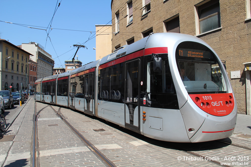 Rame AnsaldoBreda Sirio 1015 - Tramway de Florence