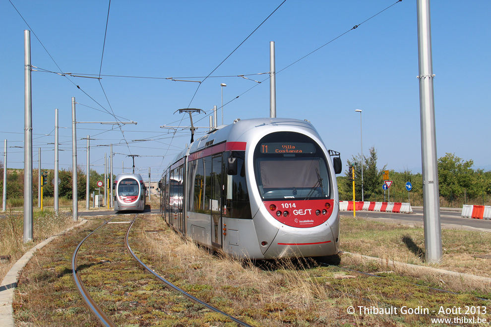 Rames AnsaldoBreda Sirio 1005 et 1014 - Tramway de Florence