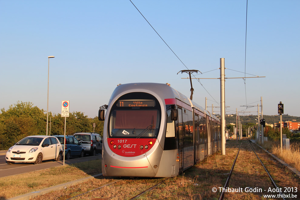 Rame AnsaldoBreda Sirio 1017 - Tramway de Florence