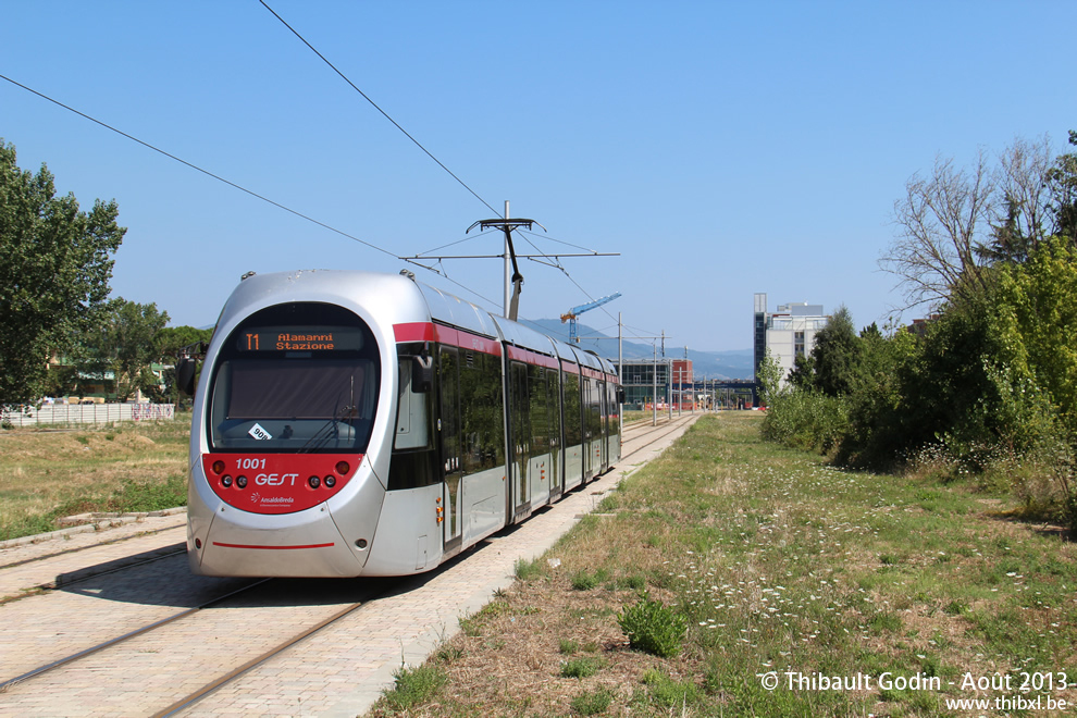 Rame AnsaldoBreda Sirio 1001 - Tramway de Florence