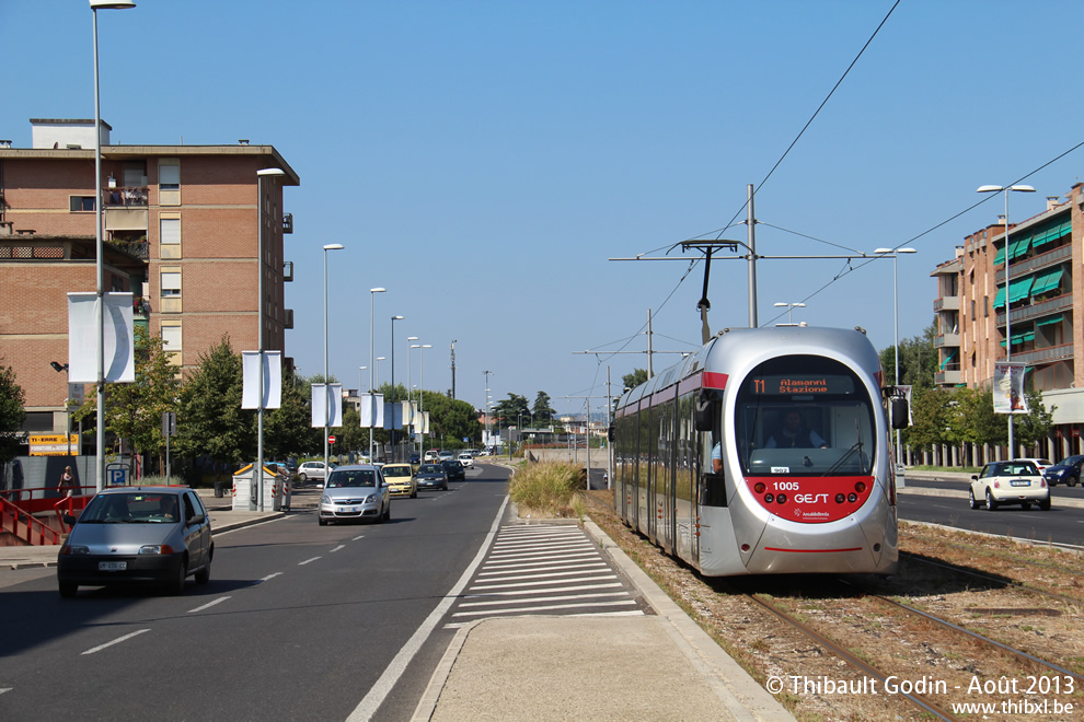 Rame AnsaldoBreda Sirio 1005 - Tramway de Florence