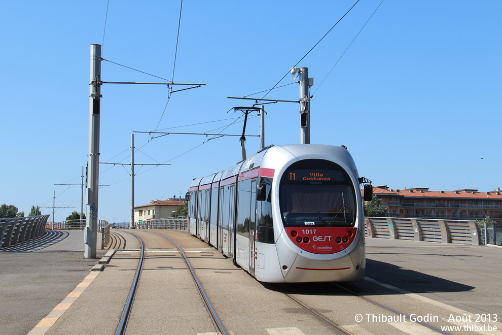 Rame AnsaldoBreda Sirio 1017 - Tramway de Florence