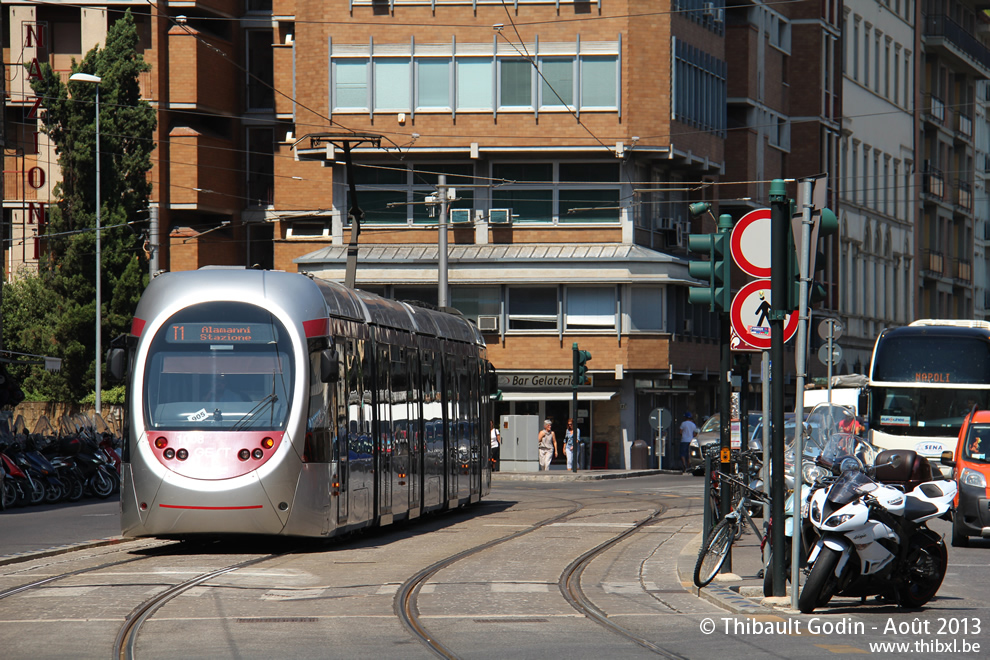 Rame AnsaldoBreda Sirio 1008 - Tramway de Florence