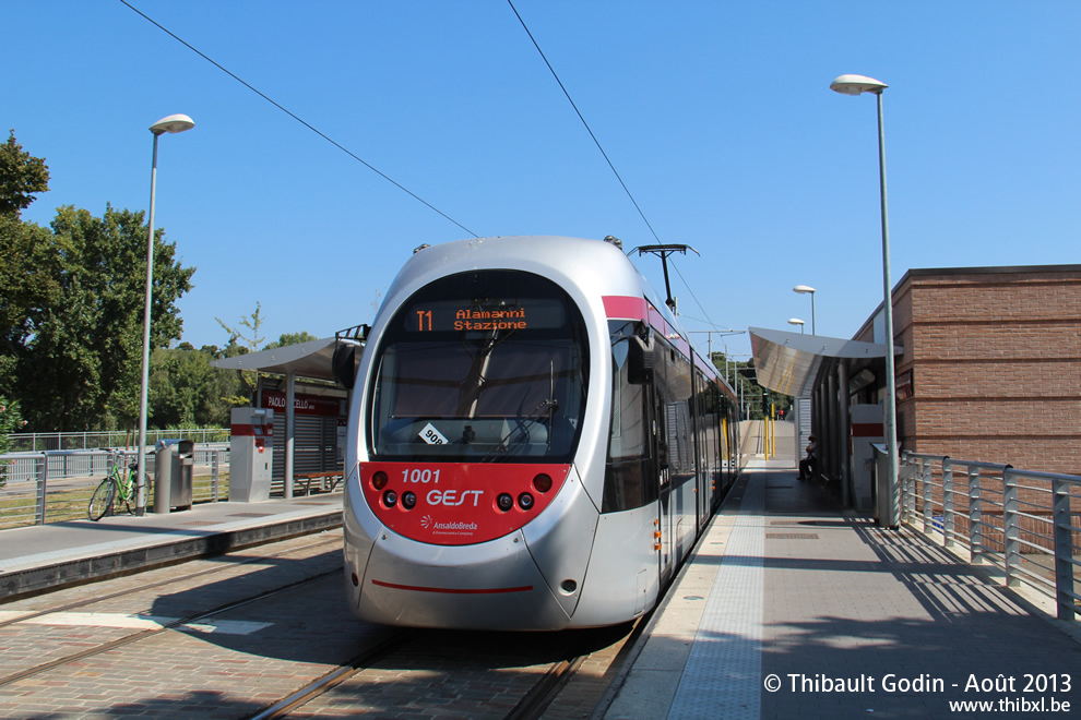 Rame AnsaldoBreda Sirio 1001 - Tramway de Florence