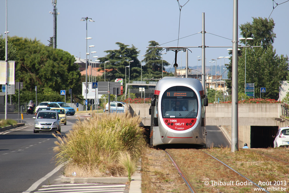 Rame AnsaldoBreda Sirio 1005 - Tramway de Florence