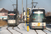 BN PCC n°6206 et Bombardier Siemens NGT6 Hermelijn n°6316 sur la ligne 1 (De Lijn) à Gand (Gent)