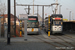 Bombardier Siemens NGT6 Hermelijn n°6311 et BN PCC n°6220 sur la ligne 1 (De Lijn) à Gand (Gent)