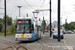 Bombardier Siemens NGT6 Hermelijn n°6302 sur la ligne 1 (De Lijn) à Gand (Gent)