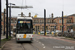 Bombardier Siemens NGT6 Hermelijn n°6327 sur la ligne 2 (De Lijn) à Gand (Gent)