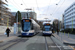 Stadler Tango Be 6/10 n°1817 et Bombardier Flexity Outlook Cityrunner Be 6/8 n°892 sur la ligne 14 (tpg) à Genève