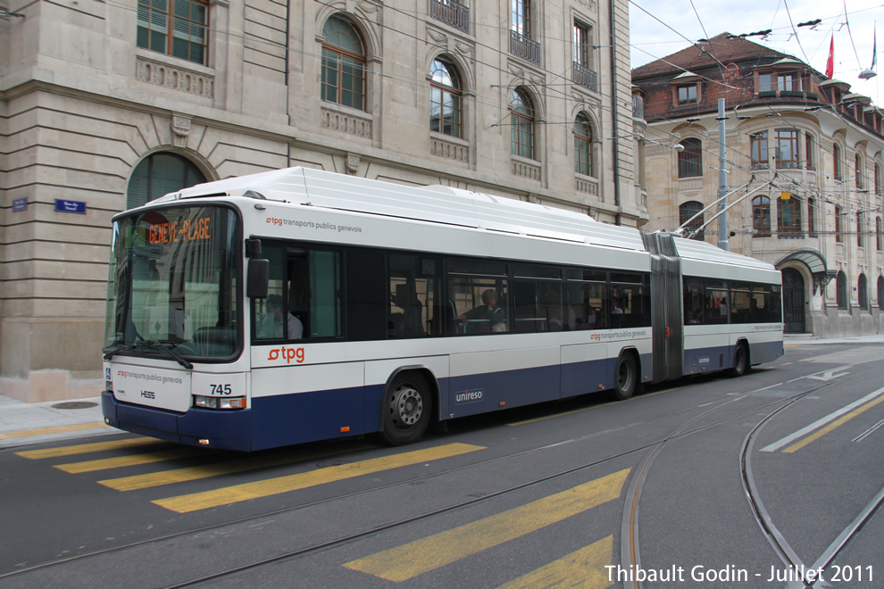 NAW Hess Vossloh-Kiepe BGT-N2 (Swisstrolley 2) - Trolleybus de Genève
