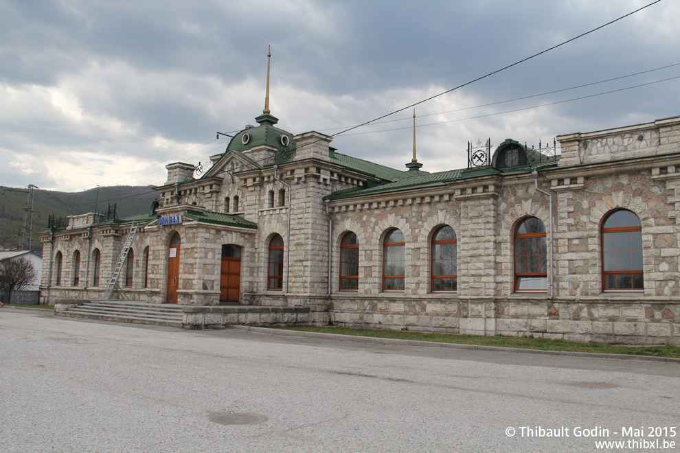 Bâtiment principal de la gare de Slioudianka (KM 161)