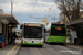 Mercedes-Benz O 530 Citaro II n°316 (NE 56216) et Solaris Urbino III 18 Hybrid n°345 (NE 145 345) sur la ligne 4 (TransN) à La Chaux-de-Fonds