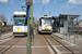 BN LRV n°6049 et n°6025 sur la ligne 0 (Tramway de la côte belge - Kusttram) à La Panne (De Panne)