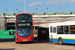 Volvo B9TL Wright Eclipse Gemini 2 n°VW1212 (LK61 BNF) sur la ligne 105 (TfL) à Londres (London)