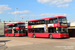 Scania CN230UD EB OmniCity II n°SP183 (YT10 XCG) sur la ligne 111 (TfL) à Londres (London)