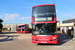 Scania CN230UD EB OmniCity II n°SP183 (YT10 XCG) sur la ligne 111 (TfL) à Londres (London)