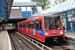 Bombardier DLR B2K Stock n°93 sur le DLR (TfL) à Londres (London)