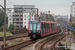 Bombardier DLR B07 Stock n°129 sur le DLR (TfL) à Londres (London)