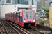 Bombardier DLR B2K Stock n°97 sur le DLR (TfL) à Londres (London)