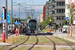 CAF Urbos 3 n°101 sur la ligne T1 (Tramway de Luxembourg) à Luxembourg (Lëtzebuerg)